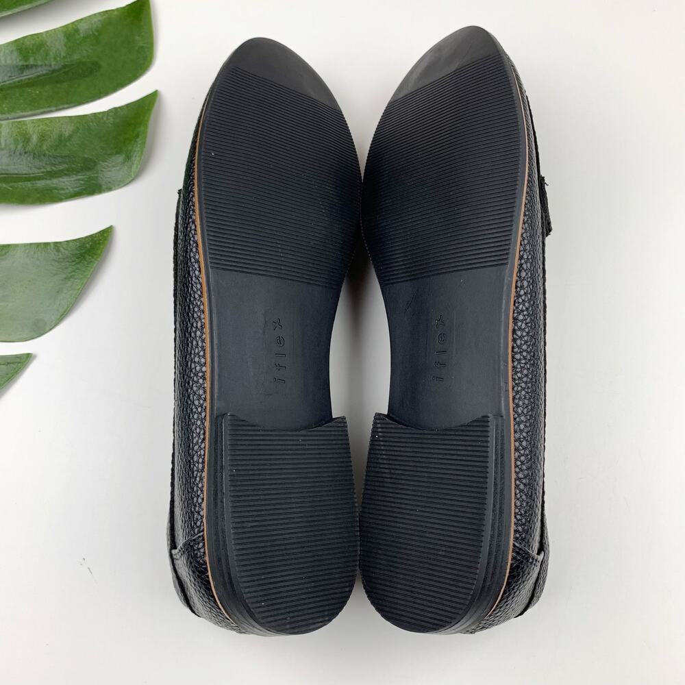 Anne Klein AK Nexxt Loafers iflex Black Faux Leather Slip On Shoes Women's 9.5 - Picture 10 of 10